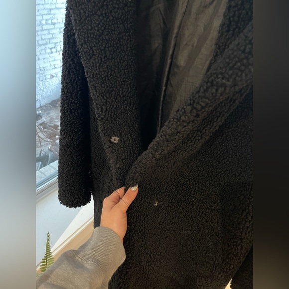 Black Sherpa Coat - Picture 3 of 3